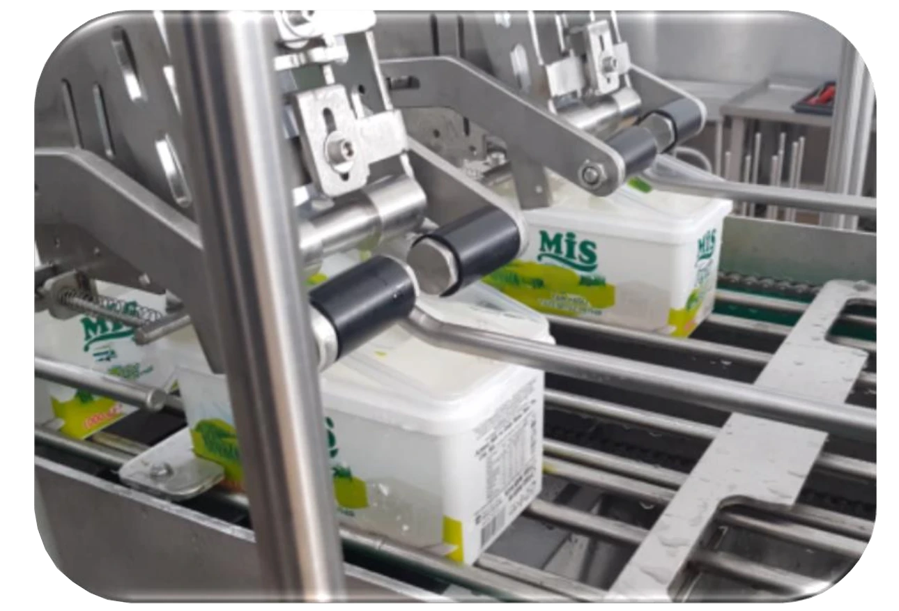Barras de queso envasadas en atmósfera modificada listas para distribución